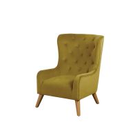 dorchester lounge armchair mustard yellow