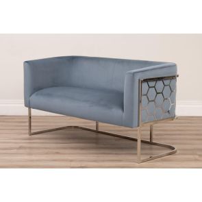 (ID:37168) Alveare 2 Seat Sofa - Silver - Wedgwood 