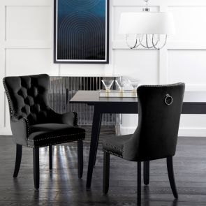 Antoinette Carver Chair - Black