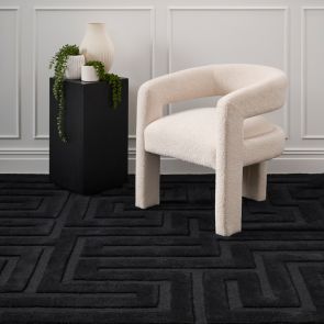 Ashcombe Black Rug Large