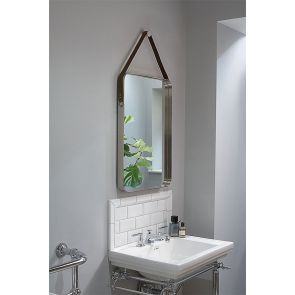 Beron Wall Mirror Brushed Stainless Steel