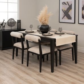Blake 4-6 Seat Dining Table and 4 Hera Chairs