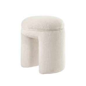 Bolo Stool Light Taupe Chenille