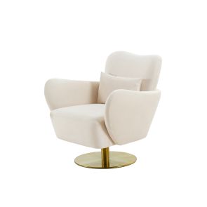 (ID:37167) Bronson Swivel Chair - C-342 - Chalk