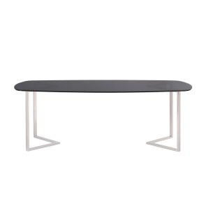 Chevron Silver Dining Table