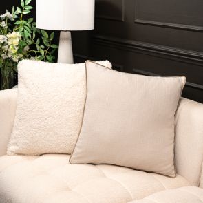 Taupe Double Sided Square Cushion