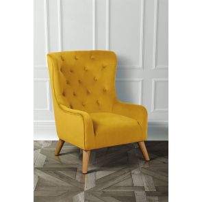 Dorchester Lounge Armchair, Mustard Yellow