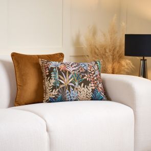 Ginger Square Velvet Cushion