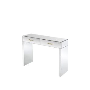 Harper Mirrored Console Table – Champagne Gold Details