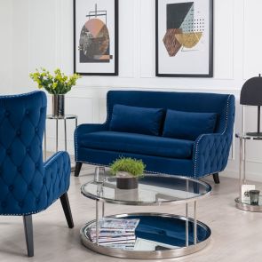 Margonia Two Seat Sofa - Blue