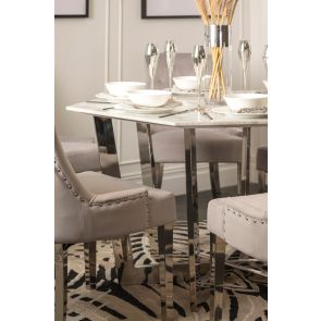 Kronos Chrome Dining Table 