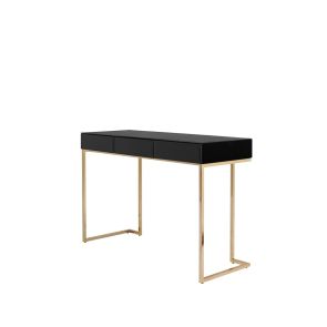  Lorenzo Black Glass Console Table