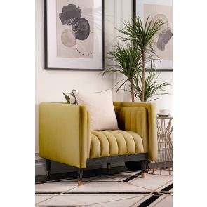 Metz Armchair - Olive