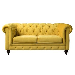 Monty Two Seat Sofa - Mustard