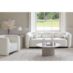 Munich Three Seat Sofa – Chalk