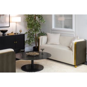 Ozman 2-Sitzer Sofa – Kreideweiß/Nerz