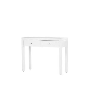 Pimlico White Glass Dressing Table with 4 Legs