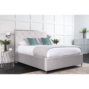 Pino Storage Bed Silver