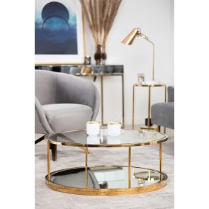 Rippon Brass Circular Coffee Table