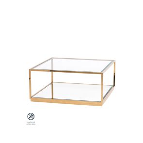 Rippon Brass Square Coffee Table