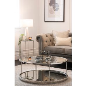 Rippon Silver Circular Coffee Table