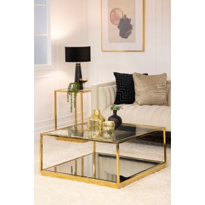 Rippon Brass Square Coffee Table