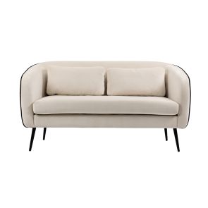 Roanna Two Seat Sofa – Two Tone Chalk – Black legs