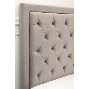 Zeno Upholstered Bed Feather Grey