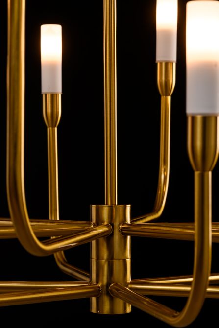 Gracia Twelve Light Pendant Brass