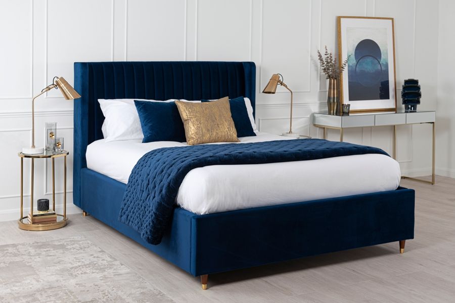 Baxter Storage Bed Royal Blue