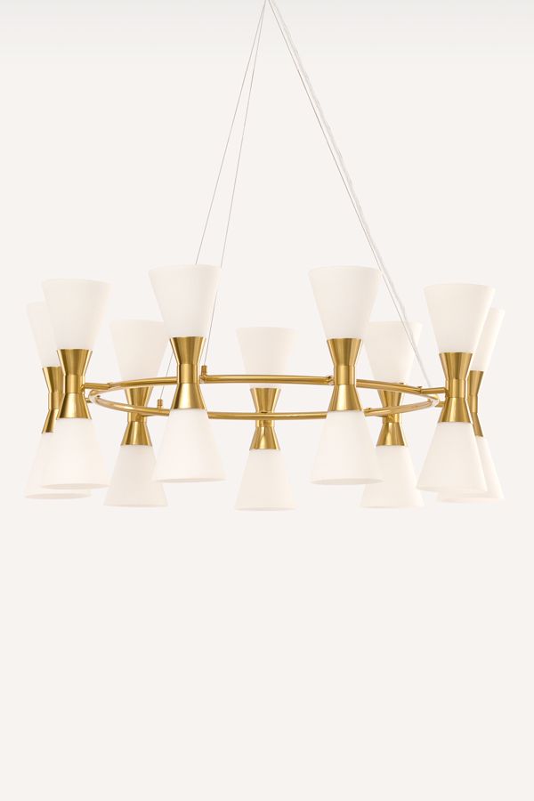 Camille Chandelier Brass