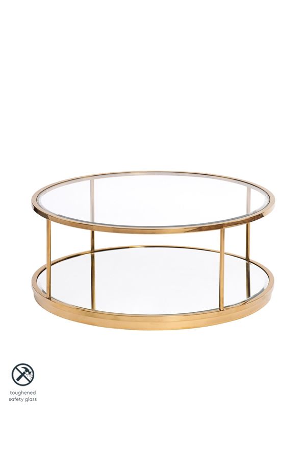 My-furniture- Rippon Brass Circular Coffee Table