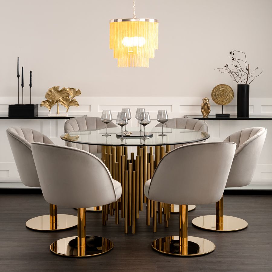 Rubell Brass Dining Table/ My Furniture