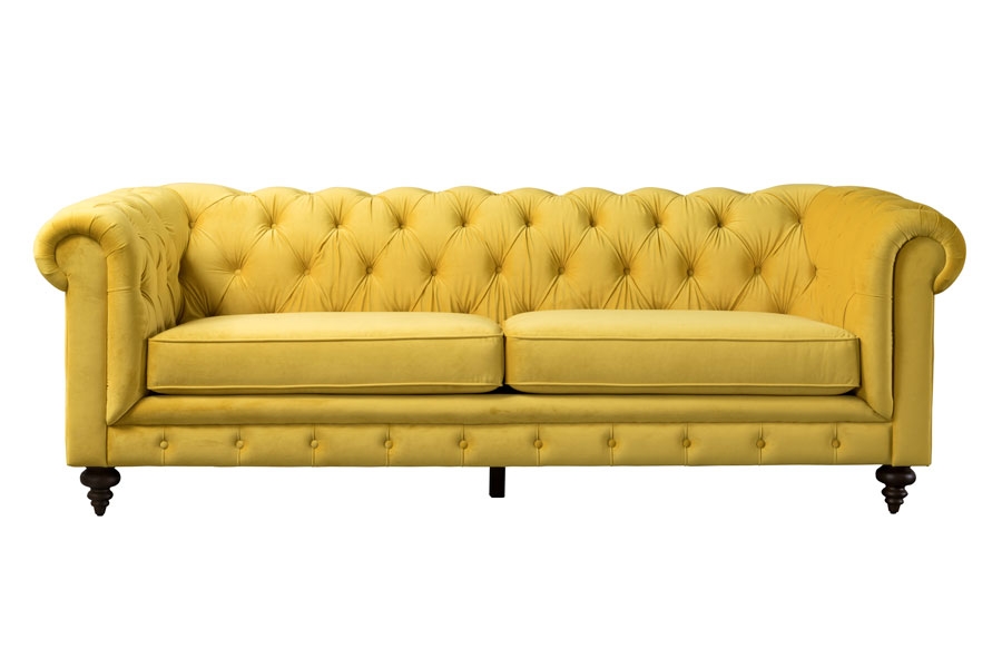 My-furniture/Monty Three Seat Sofa – Mustard